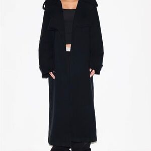 SKIMS Black Trench Coat
